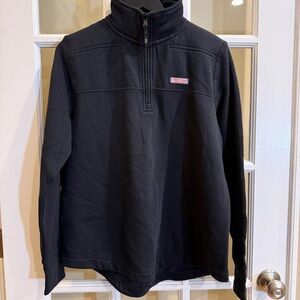Vineyard Vines Shep Sweatshirt Women’s Medium Black Quarter Zip